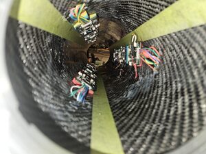 Nodes bonded inside the airframe.