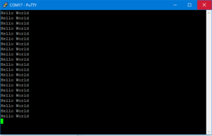 Console output over AXI UART.