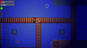 Exploring a level.