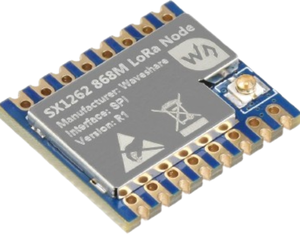The SX1262 LoRa module.